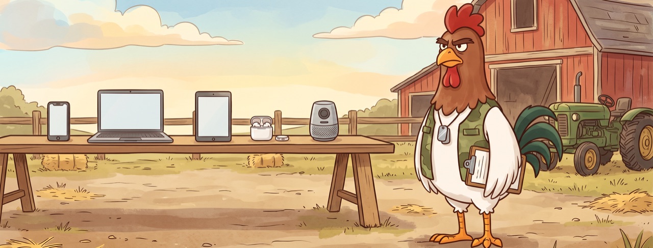 Colonel Cluckson the rooster — cover art