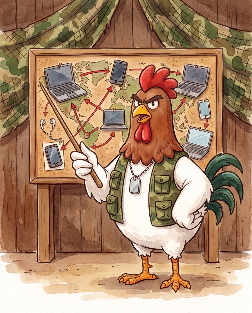 Colonel Cluckson — Briefing room