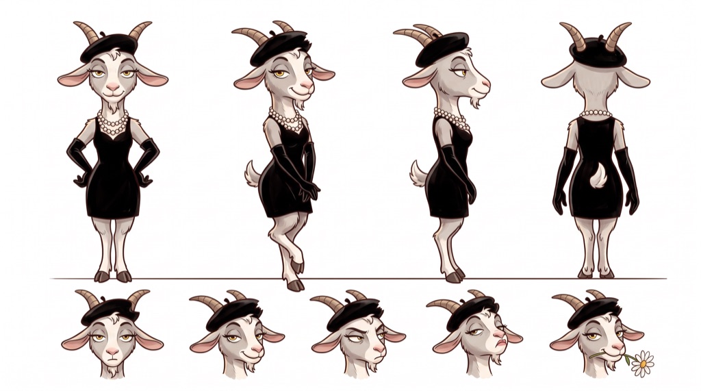 Coco — character turnaround sheet