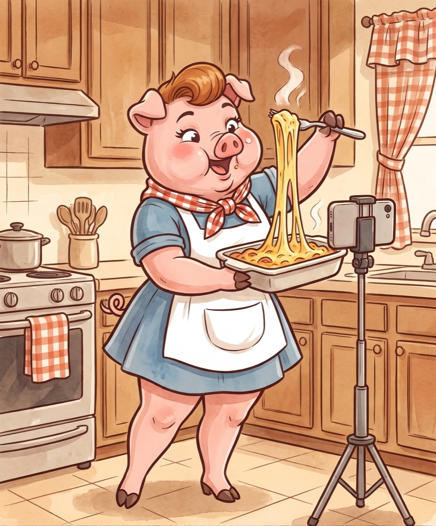 Dottie — Filming the recipe