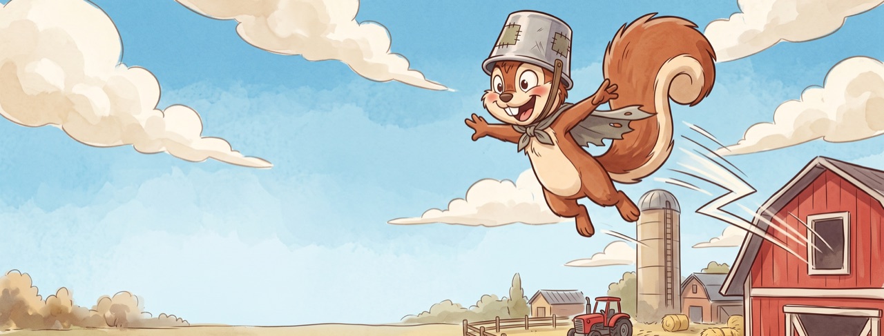 Turbo the squirrel — cover art